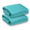 Set 2 cuverturi 200x220 turcoaz – pentru pat matrimonial sau canapea, design modern și material de calitate